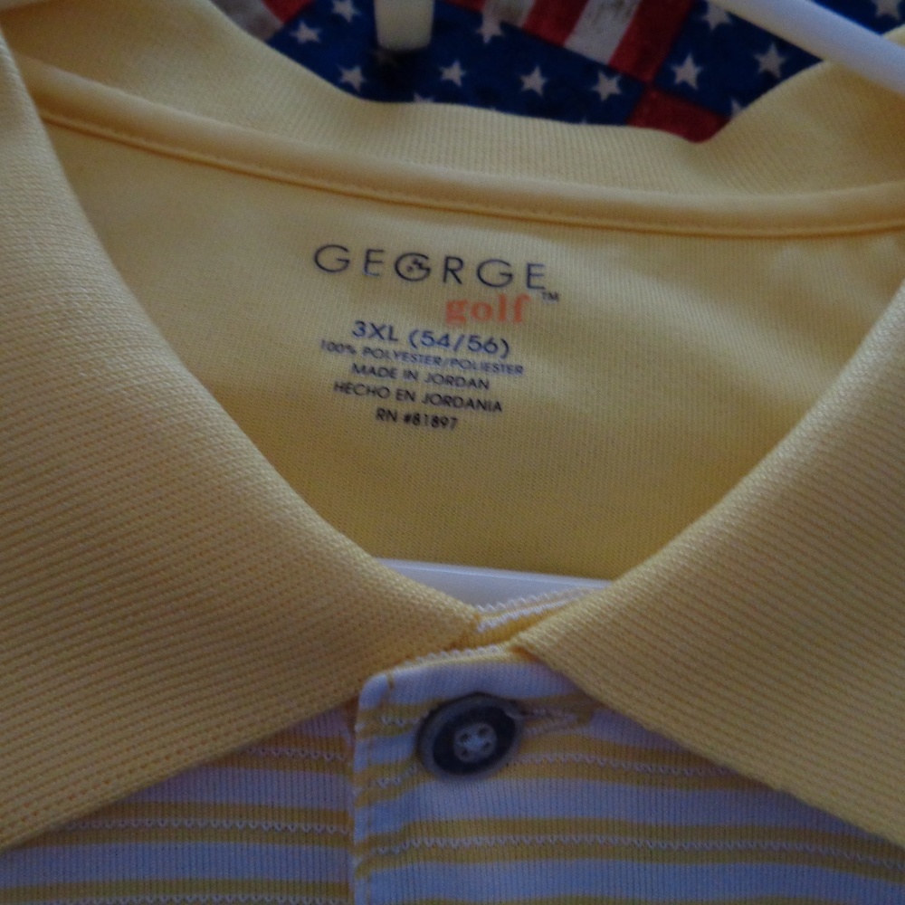 George polyester golf polo shirt in 3XL